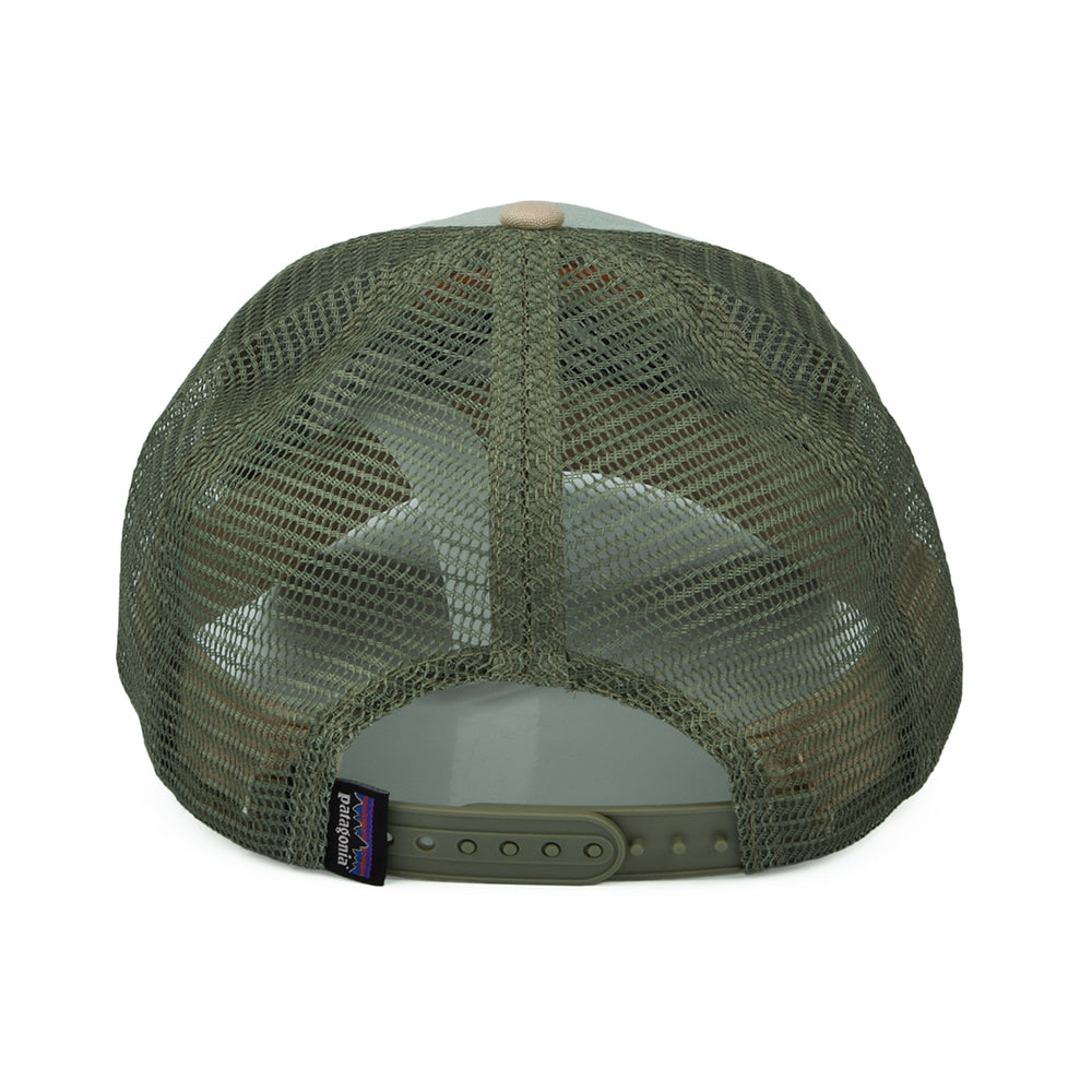 Gorra Trucker Line Logo Ridge LoPro de algodón orgánico de Patagonia - Menta