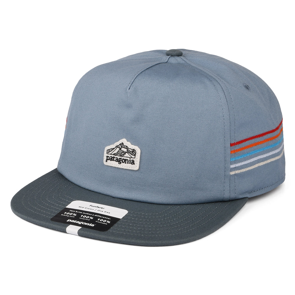 Gorra Snapback Line Logo Ridge Stripe Funfarer de Patagonia - Azul Ahumado