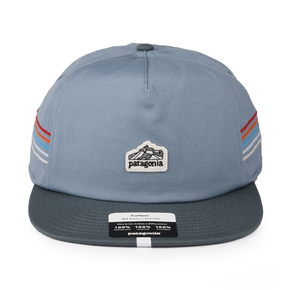 Gorra Snapback Line Logo Ridge Stripe Funfarer de Patagonia - Azul Ahumado