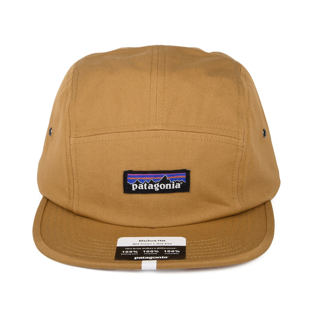 Gorra 5 paneles P-6 Label Maclure de algodón orgánico de Patagonia - Ocre