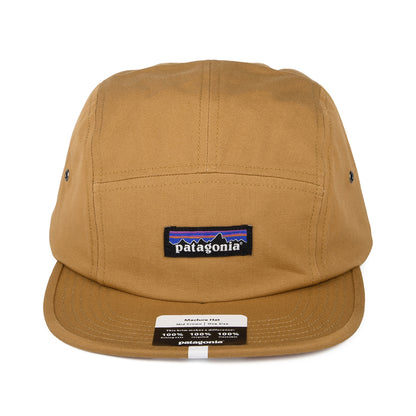 Gorra 5 paneles P-6 Label Maclure de algodón orgánico de Patagonia - Ocre