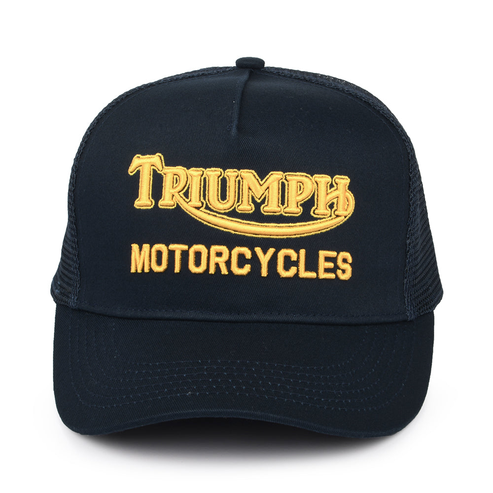 Gorra Trucker Oil de Triumph Motorcycles - Azul Marino