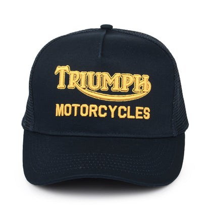 Gorra Trucker Oil de Triumph Motorcycles - Azul Marino