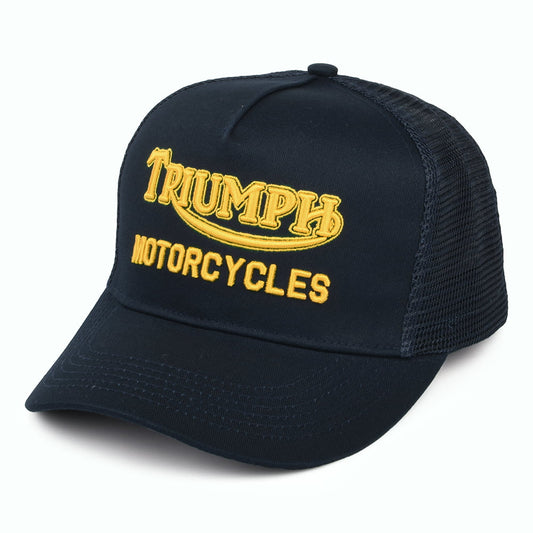 Gorra Trucker Oil de Triumph Motorcycles - Azul Marino