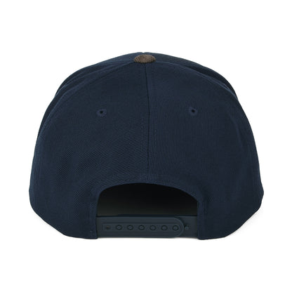 Gorra Snapback Oath III de Brixton - Azul Marino-Marrón