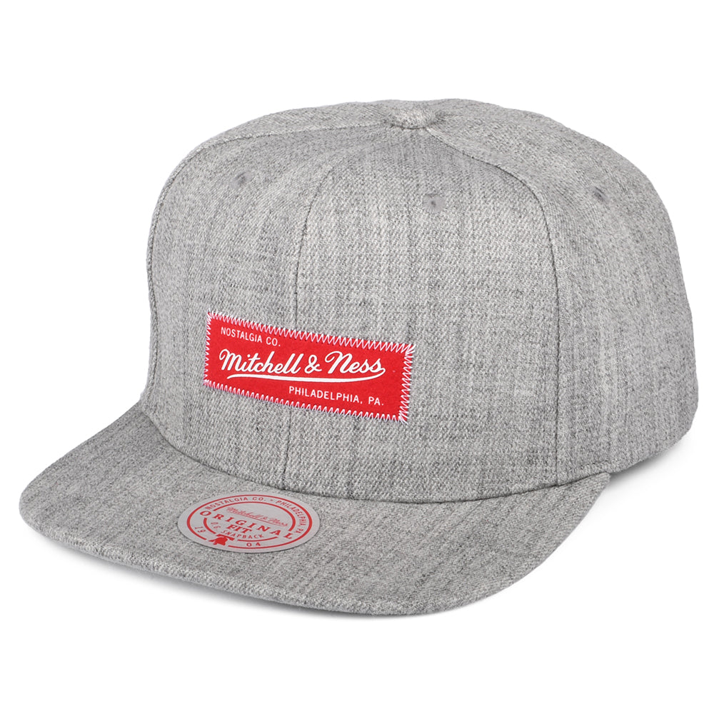 Gorra Snapback Hi Density de Mitchell & Ness - Gris Jaspeado