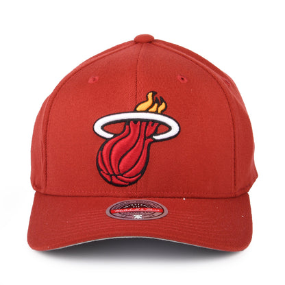 Gorra Snapback NBA Team Ground Stretch Miami Heat de Mitchell & Ness - Burdeos