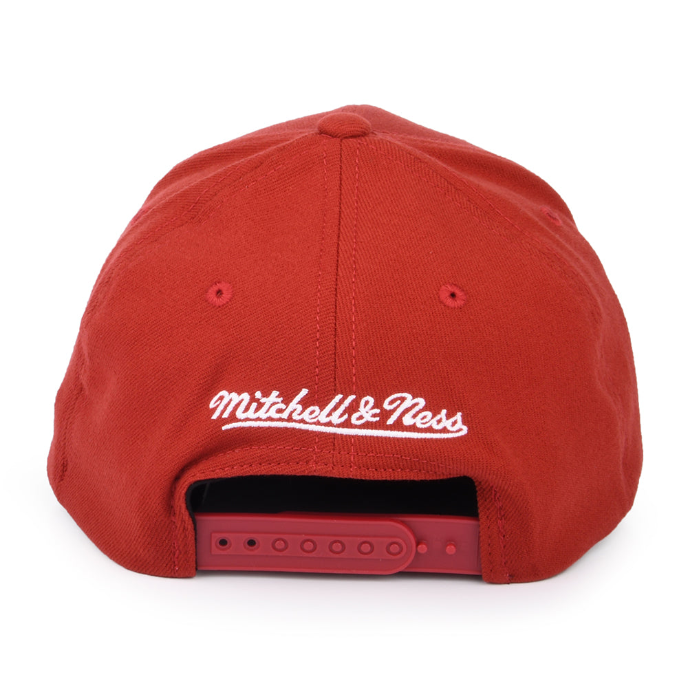 Gorra Snapback NBA Team Ground Stretch Miami Heat de Mitchell & Ness - Burdeos