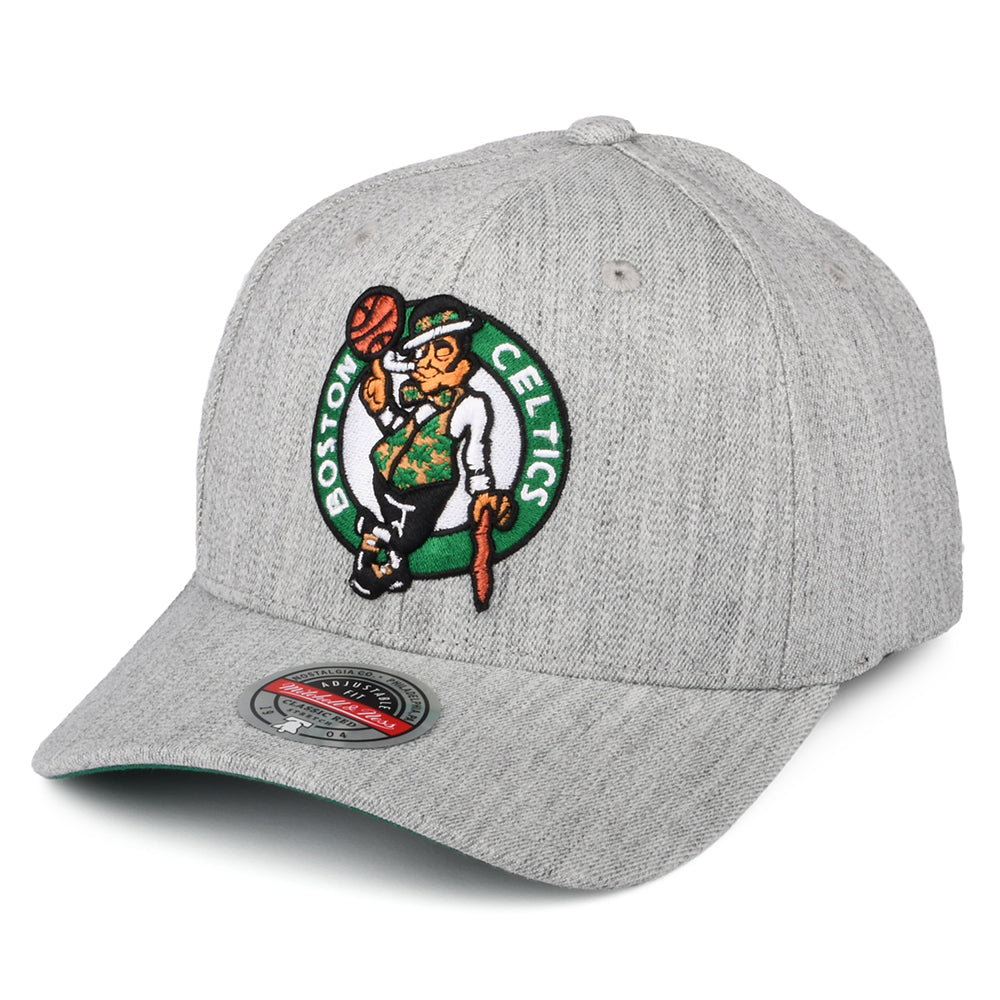 Gorra Snapback NBA Team Heather Stretch Boston Celtics de Mitchell & Ness - Gris Jaspeado