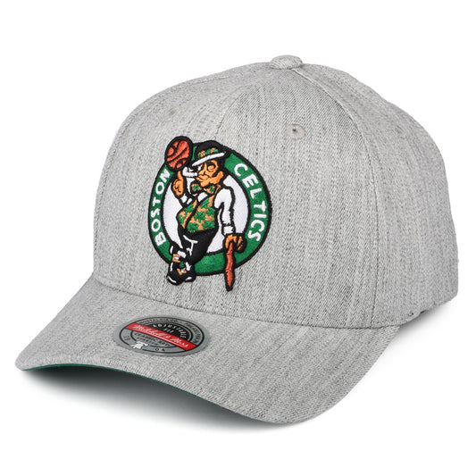 Gorra Snapback NBA Team Heather Stretch Boston Celtics de Mitchell & Ness - Gris Jaspeado