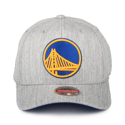 Gorra Snapback NBA Team Heather Stretch Golden State Warriors de Mitchell & Ness - Gris Jaspeado