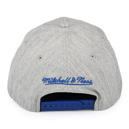 Gorra Snapback NBA Team Heather Stretch Golden State Warriors de Mitchell & Ness - Gris Jaspeado