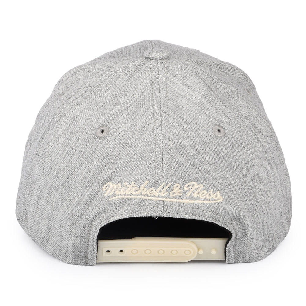 Gorra Snapback NBA Team Heather Stretch Milwaukee Bucks de Mitchell & Ness - Gris Jaspeado