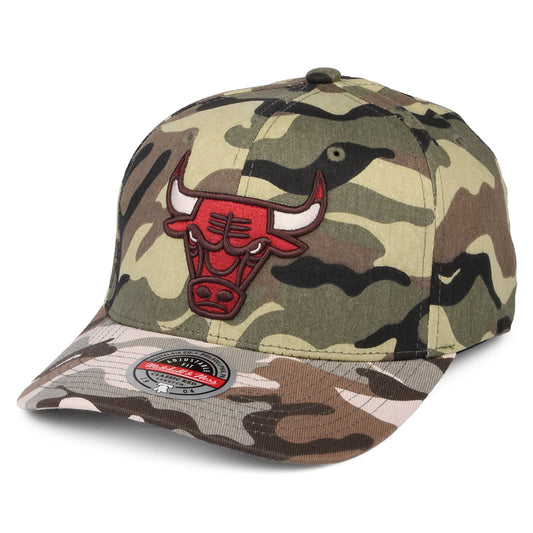 Gorra Snapback NBA Woodland Desert Stretch Chicago Bulls de Mitchell & Ness - Camuflaje