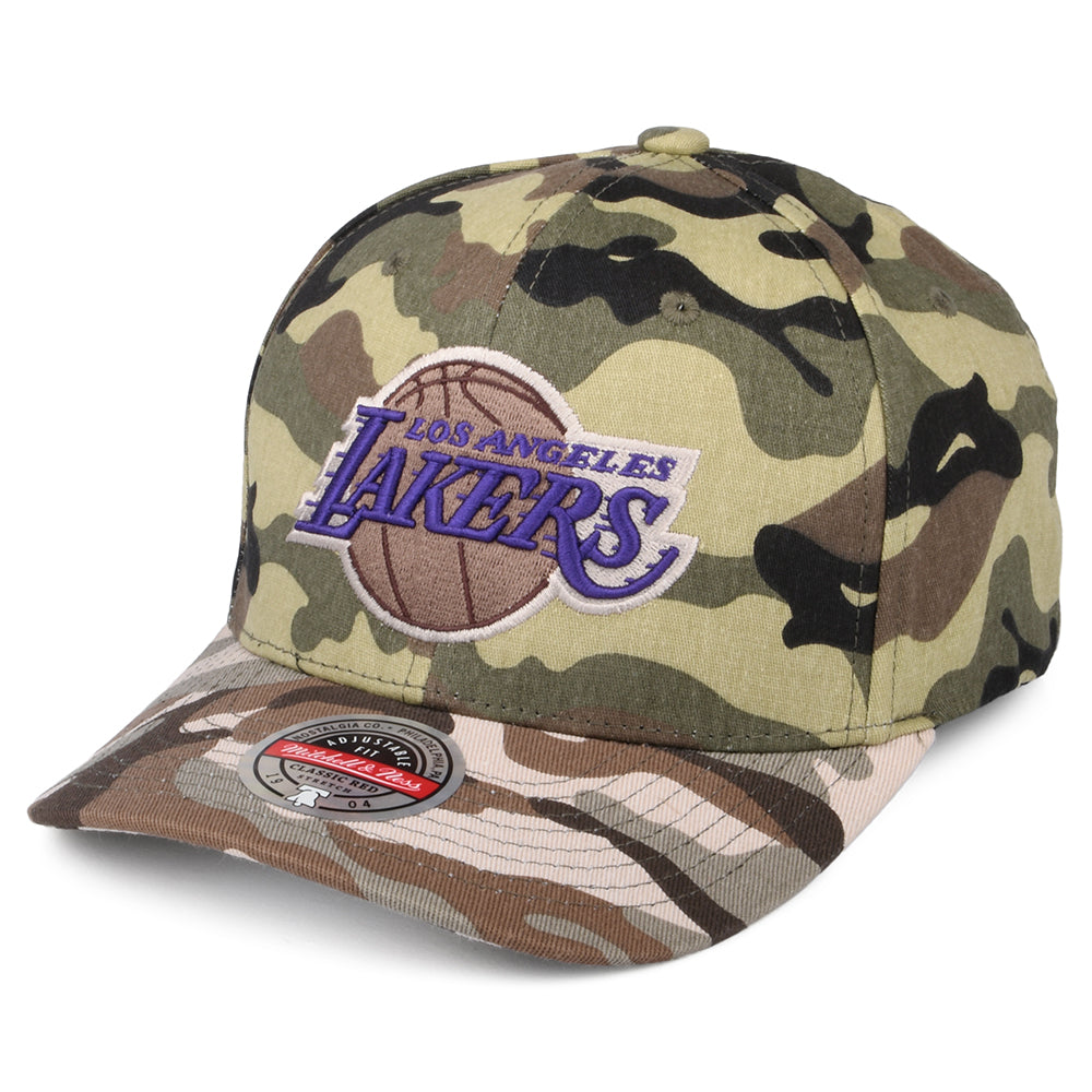 Gorra Snapback NBA Woodland Desert Stretch L.A. Lakers de Mitchell & Ness - Camuflaje