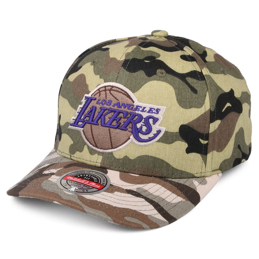 Gorra Snapback NBA Woodland Desert Stretch L.A. Lakers de Mitchell & Ness - Camuflaje