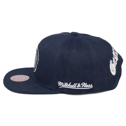 Gorra Snapback English Dropback Georgetown Hoyas de Mitchell & Ness - Azul Marino