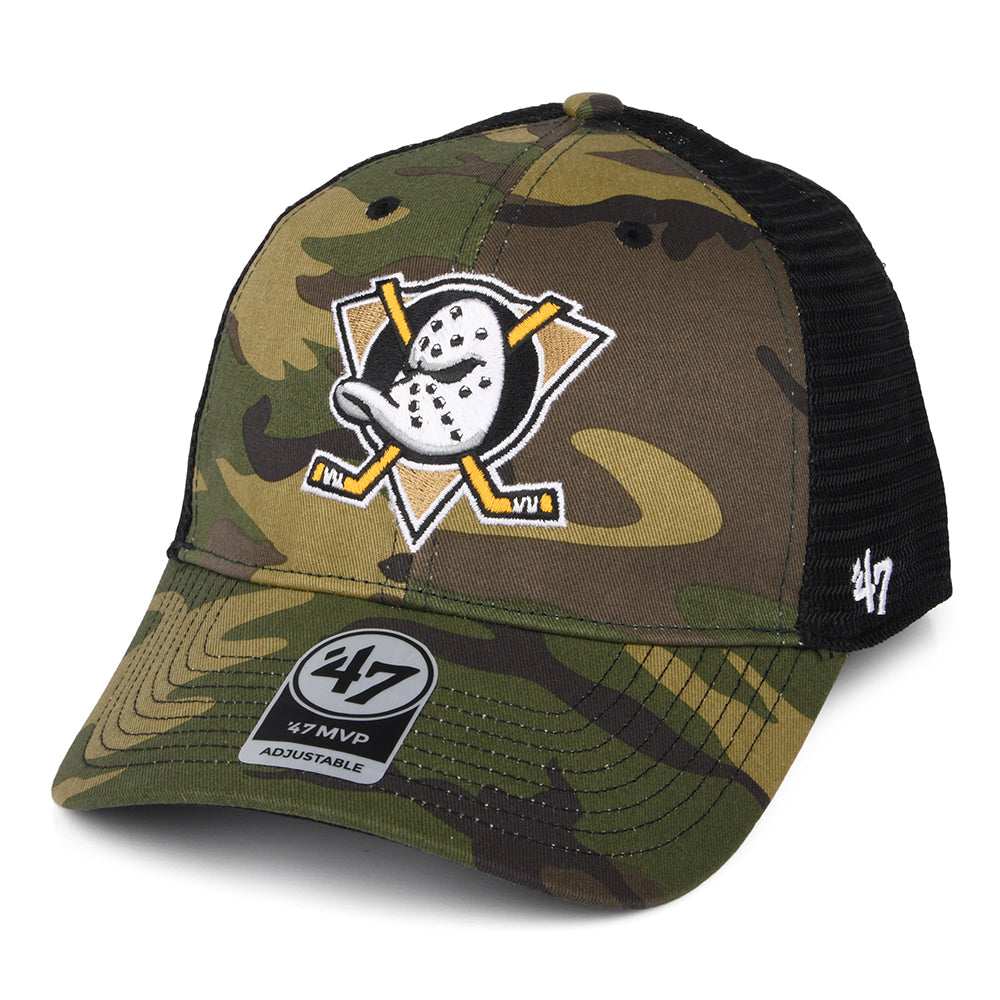 Gorra Trucker NHL Camo Branson MVP Anaheim Ducks de 47 Brand - Camuflaje