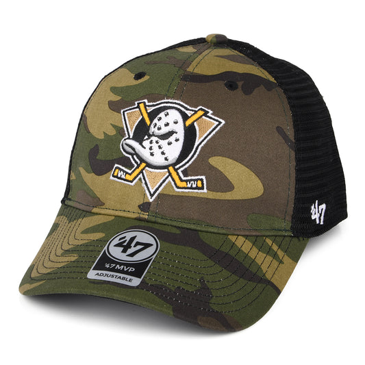 Gorra Trucker NHL Camo Branson MVP Anaheim Ducks de 47 Brand - Camuflaje