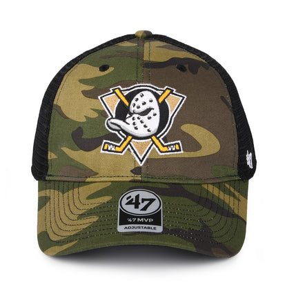 Gorra Trucker NHL Camo Branson MVP Anaheim Ducks de 47 Brand - Camuflaje