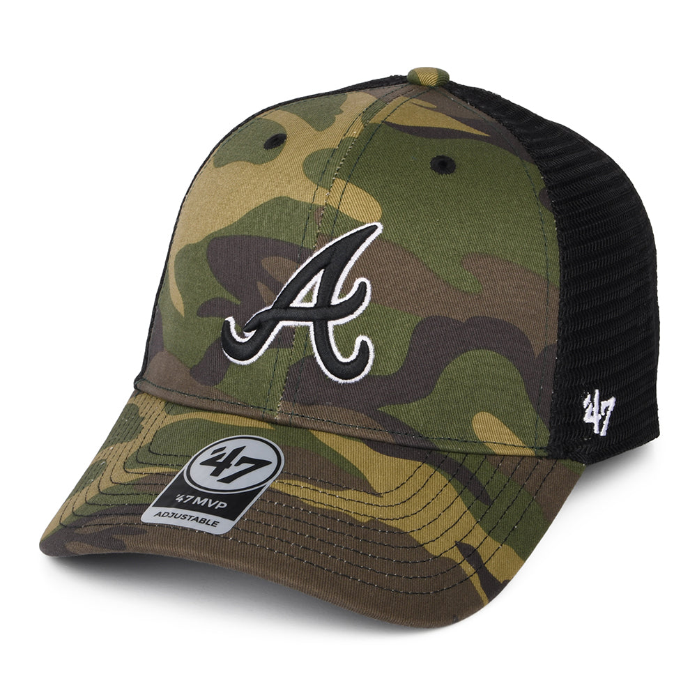 Gorra Trucker MLB Camo Branson MVP Atlanta Braves de 47 Brand - Camuflaje