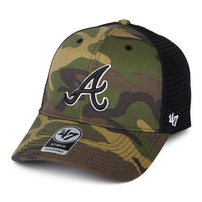 Gorra Trucker MLB Camo Branson MVP Atlanta Braves de 47 Brand - Camuflaje