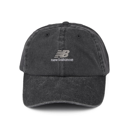 Gorra de béisbol NB Seasonal Classic de algodón lavado de New Balance - Negro