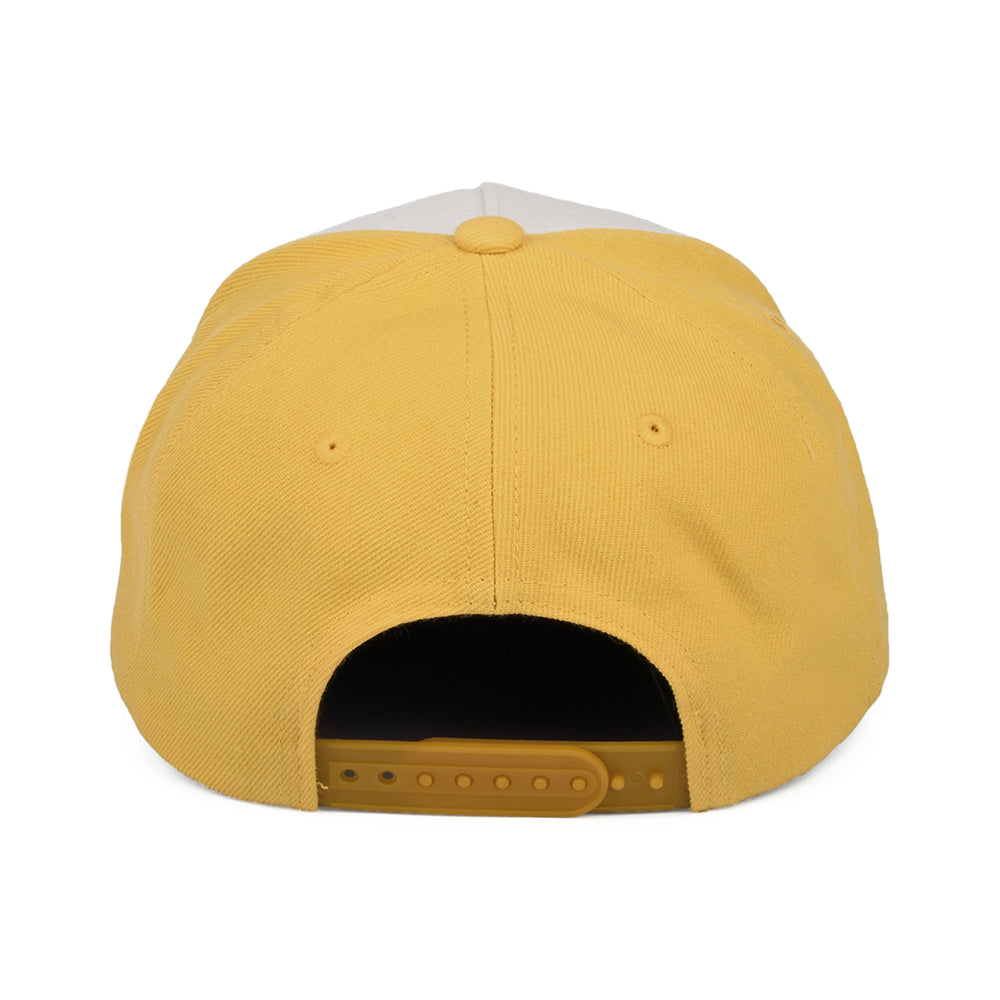 Gorra Snapback Linwood C NetPlus MP de Brixton - Blanco Roto-Amarillo-Marrón