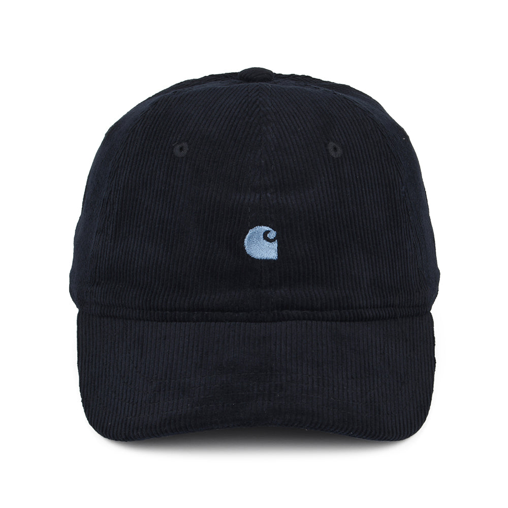 Gorra de béisbol Harlem de pana de Carhartt WIP - Azul Oscuro-Azul