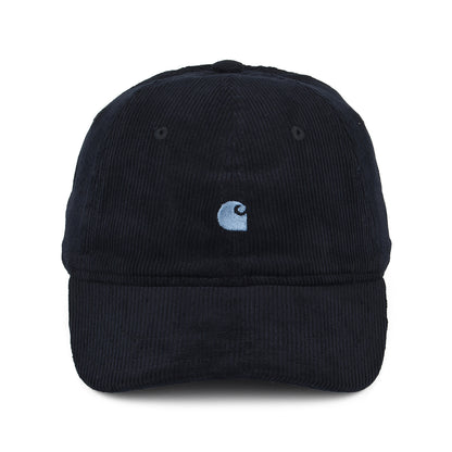Gorra de béisbol Harlem de pana de Carhartt WIP - Azul Oscuro-Azul