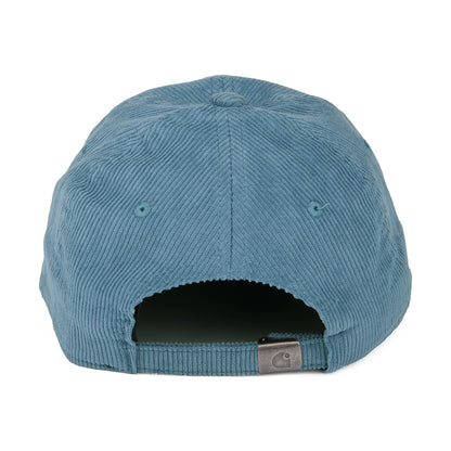 Gorra de béisbol Harlem de pana de Carhartt WIP - Azul Ártico