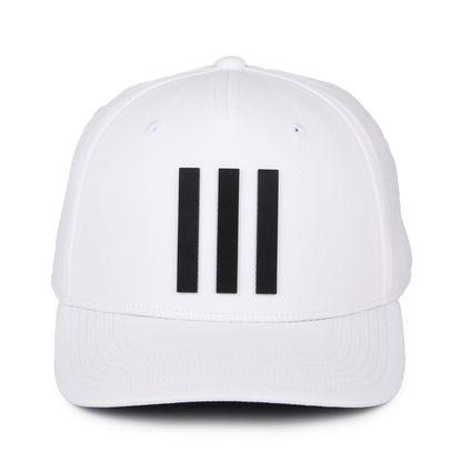 Gorra de béisbol Golf Tour 3 Stripes reciclado de Adidas - Blanco