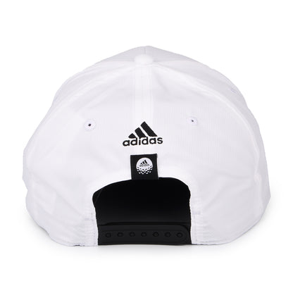 Gorra de béisbol Golf Tour 3 Stripes reciclado de Adidas - Blanco