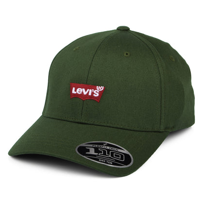 Gorra de béisbol Mid Batwing Flexfit de Levi's - Verde Militar