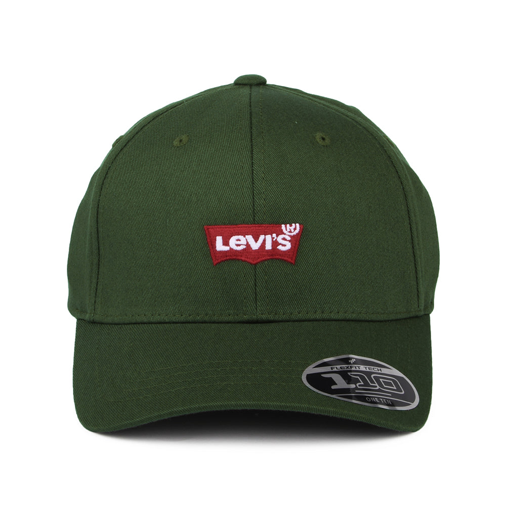 Gorra de béisbol Mid Batwing Flexfit de Levi's - Verde Militar