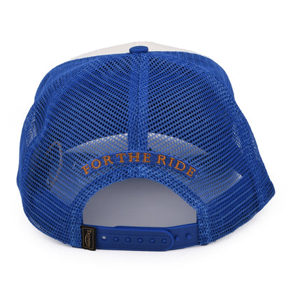 Gorra Trucker Oil de Triumph Motorcycles - Azul-Blanco