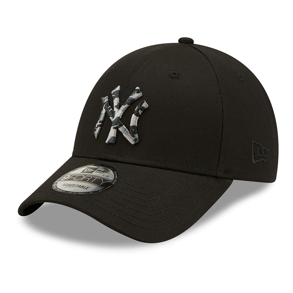 Gorra de béisbol 9FORTY MLB Camo Infill II New York Yankees de New Era - Negro-Camuflaje