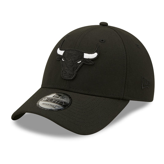 Gorra de béisbol 9FORTY NBA Black Base Snap Chicago Bulls de New Era - Negro