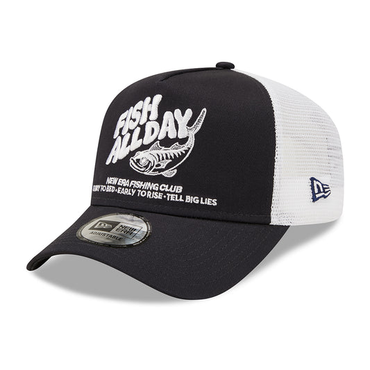 Gorra Trucker 9FORTY A-Frame NE Fishing de New Era - Azul Marino