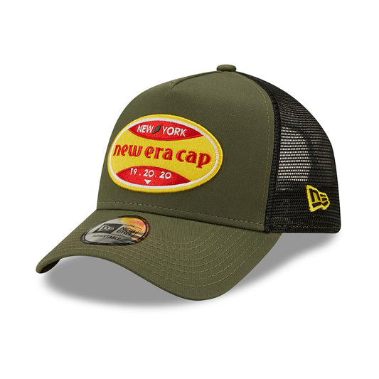 Gorra Trucker 9FORTY A-Frame NE Food Icon de New Era - Verde Oliva