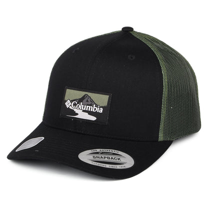 Gorra Trucker con malla de Columbia - Negro-Verde