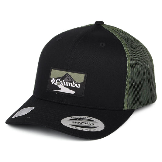 Gorra Trucker con malla de Columbia - Negro-Verde