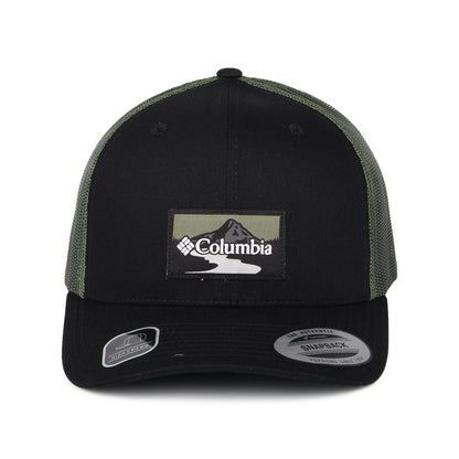 Gorra Trucker con malla de Columbia - Negro-Verde
