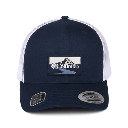 Gorra Trucker con malla de Columbia - Azul Marino-Blanco