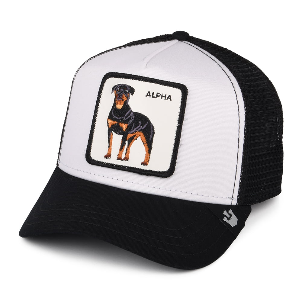 Gorra Trucker Alpha Dog de Goorin - Negro-Blanco