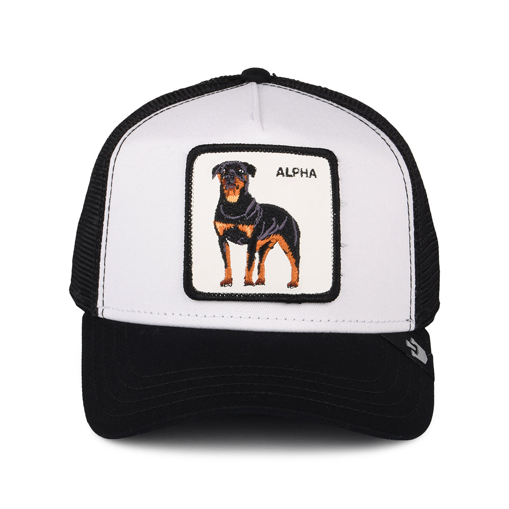 Gorra Trucker Alpha Dog de Goorin - Negro-Blanco