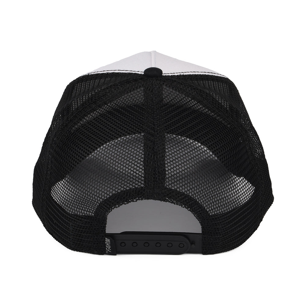Gorra Trucker Alpha Dog de Goorin - Negro-Blanco