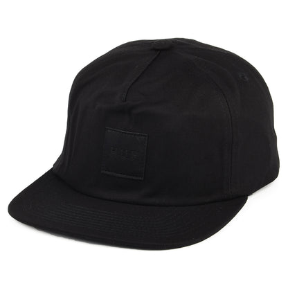 Gorra Snapback Box Logo sin estructurar de HUF - Negro sobre Negro