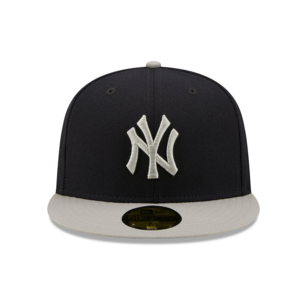 Gorra de béisbol 59FIFTY MLB Side Patch New York Yankees de New Era - Azul Marino-Gris