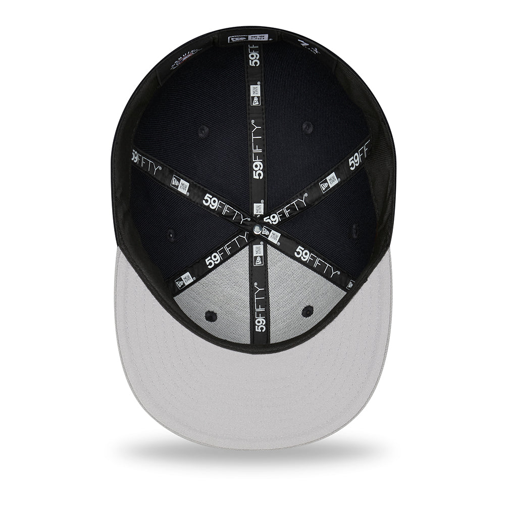 Gorra de béisbol 59FIFTY MLB Side Patch New York Yankees de New Era - Azul Marino-Gris